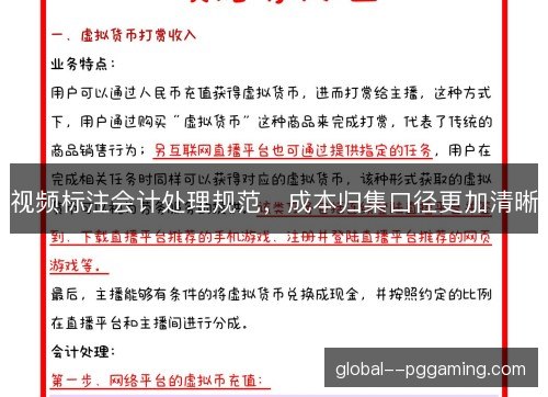 视频标注会计处理规范,成本归集口径更加清晰 视频标注会计处理规范,成本归集口径更加清晰